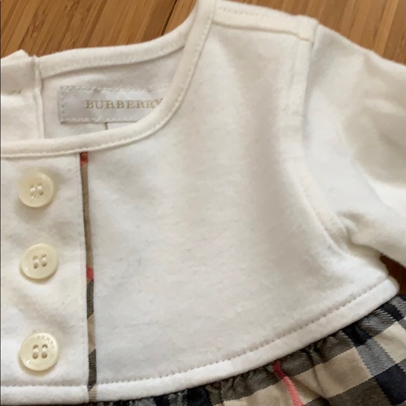 Authentic Burberry Girls L/S Top Set sz 6M/68cm - Picture 4 of 7